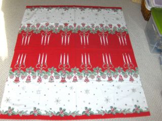 Vintage Large Christmas Tablecloth