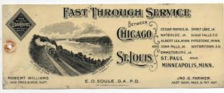 1910 Celluloid Advertisement Burlington Cedar Rapids & Northern Railway Route