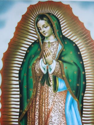 Catholic Print Picture OUR LADY OF GUADALUPE Virgin Mary large 12x16 