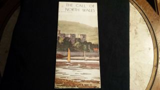 1928 The Call Of North Wales Travel Brochure London Midland And Scottish Railway