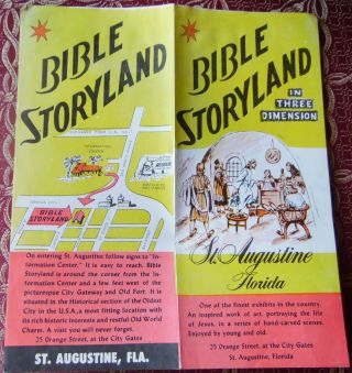 Vintage Florida Brochure Bible Storyland