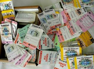 London Transport Travelcards,  Capitalcards,  Season tickets from 1980 ' s - 500, 3