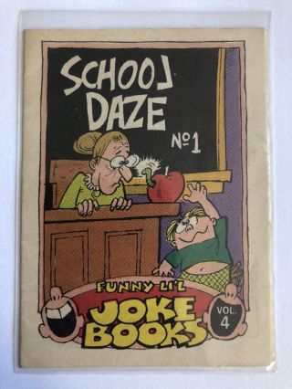 Scanlens Funny Lil Joke Book School Daze No 1 Vol 4