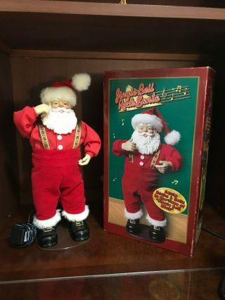 1998 1st Edition Rock & Roll Santa Claus Jingle Bell Rock Dancing - It