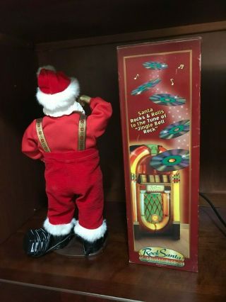 1998 1st Edition Rock & Roll Santa Claus Jingle Bell Rock Dancing - It 4