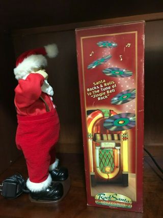 1998 1st Edition Rock & Roll Santa Claus Jingle Bell Rock Dancing - It 5
