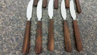 Universal Steel Company Denmark MCM 10 Pc.  Flatware Set - - 5 Spoons & 5 Knives 3