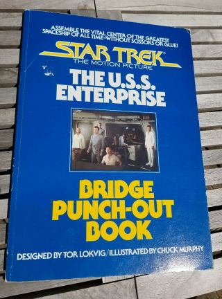 Star Trek The Motion Picture The Uss Enterprise Bridge Punch - Out Book 1979