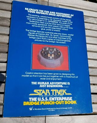 Star Trek The Motion Picture The USS Enterprise Bridge Punch - Out Book 1979 2