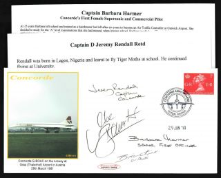 Ba Concorde Cptsharmer/bannister/rendall/oliver Signed Cover Filton Hs_limed 1/1