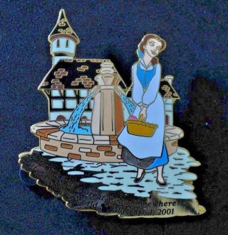 Disney Pins - Wdcc 2001 Belle Dreaming Of A Great Wide Somewhere - Le 1000 Rare