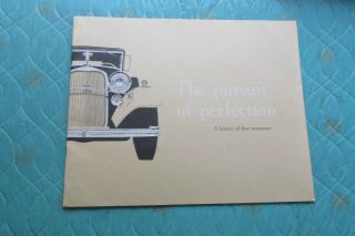 Auc420 1959 Lincoln & Continental Mark Iv Sales Brochure Pursuit Of Perfection