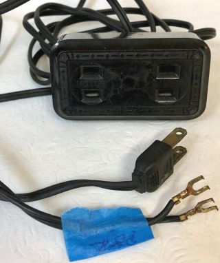 Vintage Sewing Machine Power Cord Power Block For Light & Motor &foot Pedal Cord