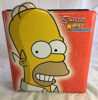 The Simpsons Mania Trading Card Binder Homer Inkworks 2001