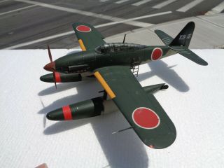 1/48 Scale Ww2 Aichi E16a Paul Japanese,  Painted Built Model Seaplane 1944