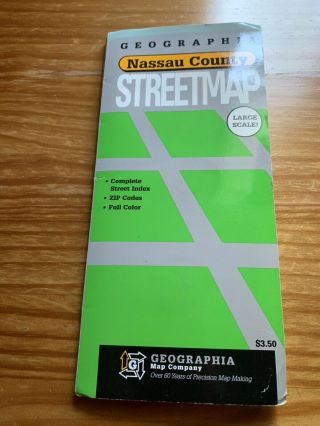1 Vintage Nassau County Geographia Street Map Media In The Usa