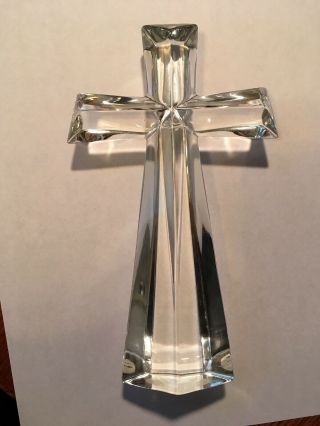 24 Fine Bohemian Lead Crystal Cross Made In Czech Republic