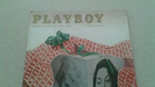 2 PLAYBOY MAGAZINES DEC 1957 & 1958 LINDA VARGAS/JOYCE NIZZAR ANNIVERSARY ISSUES 4