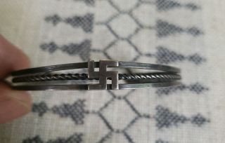 Early 20th Century NAVAJO Hand Wrought Sterling SILVER Filed BRACELETS 5