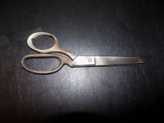 Antique Vintage Hot Drop Forged Steel Scissors 7 " Made In Italy