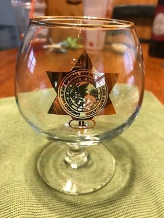 Chicago Railway Police Association Glass - 100 Year Anniversary