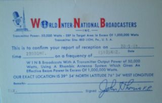Qsl Cards From Christian Broadcasters