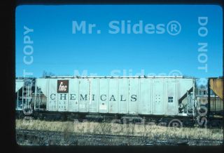 Slide Freight Ptlx Fmc Chemicals Covered Hopper 26096 St.  Paul Mn 1990
