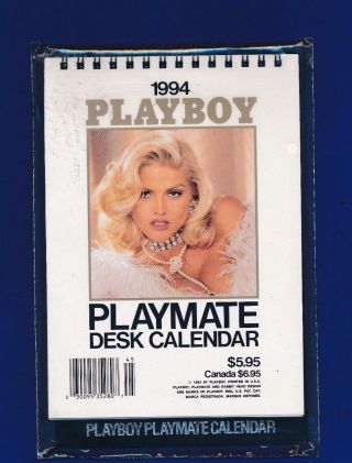 1994 Playboy Desk Calendar Anna Nicole Smith Pamela Anderson Gift