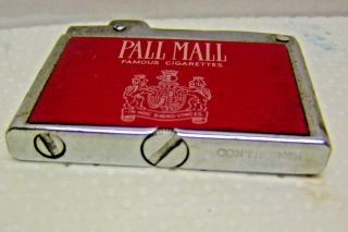 VTG 1950 - 60’s PALL MALL Cigarette Lighter Continental JAPAN Monogramable Gift 3