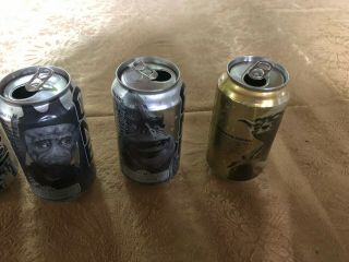 STAR WARS EPISODE 1 COLLECTIBLE Pepsi & Mountain Dew Cans Full Set w/ Gold Yoda 3