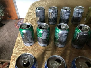 STAR WARS EPISODE 1 COLLECTIBLE Pepsi & Mountain Dew Cans Full Set w/ Gold Yoda 4