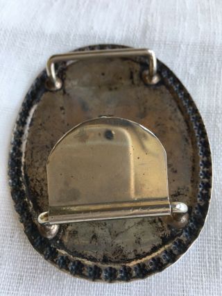 Vintage WAGE SOLID STERLING SILVER BELT BUCKLE With Horse.  1978.  A Beauty 4