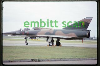 Slide,  Belgian Air Force Dassault Mirage 5bd At Raf Mildenhall,  1972