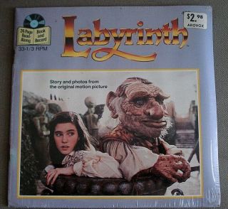 Labyrinth Very Rare 24pg Storybook,  Photos & Record From Motion Picture Nm