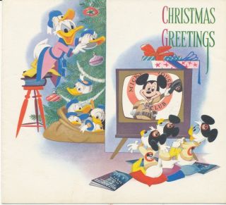 Walt Disney Studios Christmas Card - 1956 - Wds 45