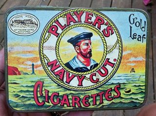 Vintage Players Navy Cut Cigarette Tin
