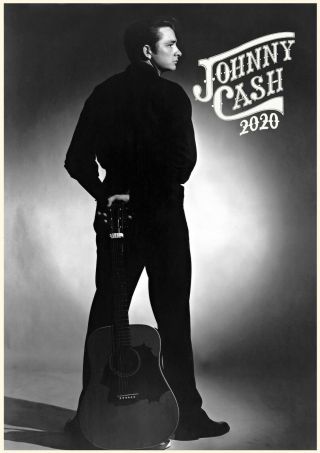 2020 Wall Calendar [12 Page A4] Johnny Cash Country Music Photos Poster M1201