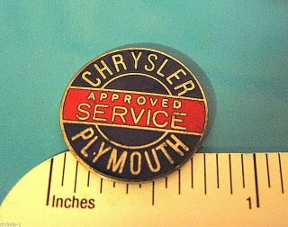Chrysler Plymouth Approved Service - Hat Pin,  Lapel Pin,  Tie Tac Gift Boxed