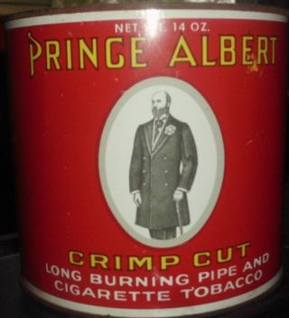Prince Albert Crimp Cut Long Burning Pipe And Cigarette Tobacco 14 Oz Tin