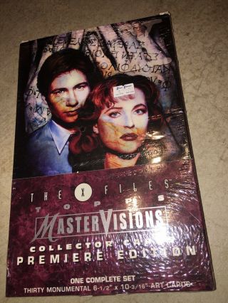 X - Files Master Visions 1995 Complete Set Topps Trading Art Cards Vintage Vtg
