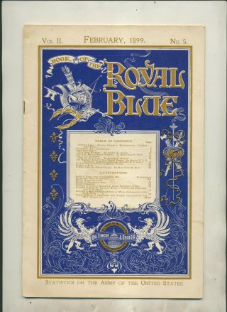 February 1899 Book Of The Royal Blue Informational Promo Time Tables & Route Map