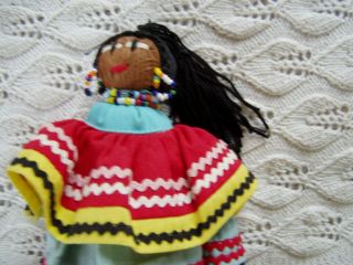 Vintage Seminole Indian Doll 5.  5 