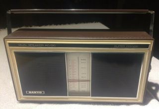 Vintage 60s Transistor Radio Sanyo 8ca - 374 /