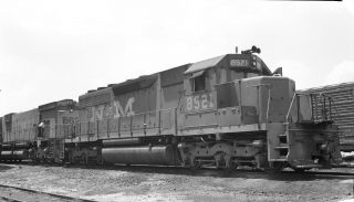 Ndm Ferrocarriles Nacionales De Mexico 8521 Sd40 616 B&w Negative
