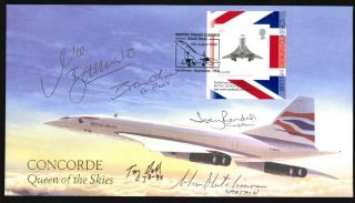 Ba Concorde Cpts M.  Bannister/j.  Hutchinson/b.  Oliver/j.  Rendall/t.  Heald Signed_lied