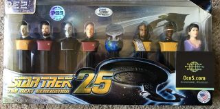 Star Trek Next Generation 25th Anniversary Pez Dispenser Set W/borg (locutus)