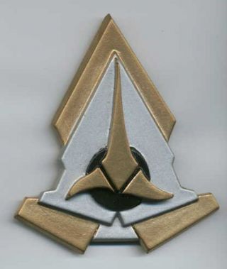 Star Trek Klingon Communicator Comm Badge Pin [hook & Loop]