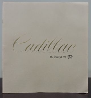 1976 Cadillac Brochure - Full Line Includes Eldoradorado - Limousine - Seville,