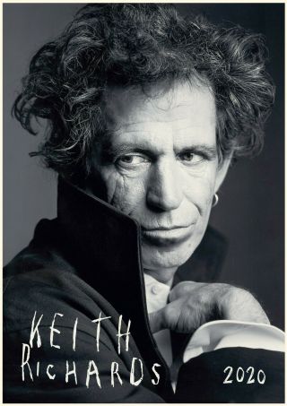 2020 Wall Calendar [12 Page A4] Keith Richards Rolling Stones Poster Photo M1240