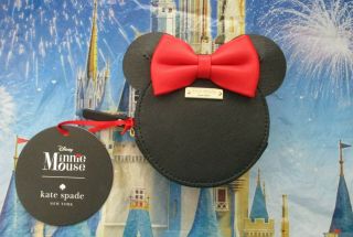 NWT Kate Spade Minnie Mouse Disney Coin Purse Red Bow Leather Limited Edition 2